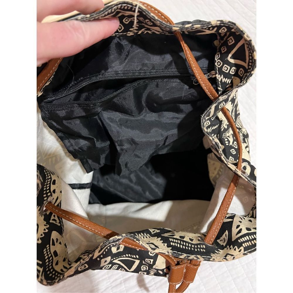 Boho Aztec Tribal print backpack - Picture 3 of 16